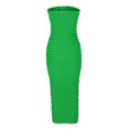 thumbnail image 5 of Birdeem Robe Mini Ajustée Sans Manches Col en V Unie Décontractée Confortable pour Femmes, 5 of 5