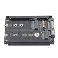 thumbnail image 1 of NGFF SSD Converter To 2.5 Inch  3.0 Card, PCB Iron Durability Dual NGFF B M Key M.2 SSD Card Driver Free Practical 6Gbps  for 2230 2242 2260, 1 of 7