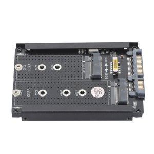 NGFF SSD Convertisseur vers 2.5 1 cm 3.0 Carte, PCB Durabilité en fer Double NGFF B M Clé M.2 SSD Driver de carte pratique gratuit 6Gbps pour 2230 2242 2260
