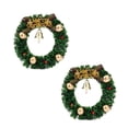 thumbnail image 1 of WLOELOEW Style A 2 Piece Christmas Magnetic Wreath Ornament Refrigerator Magnet For Holiday Home Kitchen Decor Festive A, 1 of 7