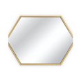 thumbnail image 3 of Miroir Marcellyn avec cadre en métal doré, 3 of 3