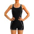 thumbnail image 1 of Charmo Womens Athletic One Piece Bathing Suit Boyleg Competitive Swimsuit, 1 of 6
