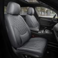 thumbnail image 1 of Car Seat Covers Full Set Faux Nappa Leather Seat Covers for Cars Breathable Front Seats with Lumbar Support and Rear Fit for Automotive Sedans SUVs Pickups, 1 of 4