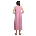 thumbnail image 3 of Moomaya Robe de Nuit Évasée en Coton Unie pour Femmes, 3 of 6