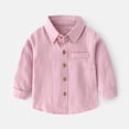 thumbnail image 2 of T-shirts Garçons Manches Longues Décontracté Polo Uni Violet 2-3 Ans, 2 of 4