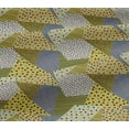 thumbnail image 5 of oneOone Viscose Jersey Medium Yellow Fabric Triangle Geometric Sewing Material Print Fabric By The Yards 60 Inches Wide, 5 of 5