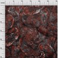 thumbnail image 3 of oneOone Rayon Maroon Fabric Paisley Sewing Craft Projects Fabric Prints By Yard 56 Inch Wide, 3 of 4