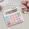 thumbnail image 3 of FHBVT Office Calculator 12-Digit LCD Calculator Flexible Candy Color Keyboard Automatic Power Saving Non-Slip Pad Home Office Financial Calculation Accounting Desk Tool Financial Planning Calculator, 3 of 5