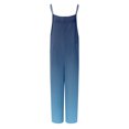 thumbnail image 4 of Combinaisons Décontractées Sans Manches pour Femmes, Bretelles Spaghetti, Coupe Ample, Barboteuse de Plage, Jambes Larges, Pantalon Long, Tenues avec Poches, 4 of 5