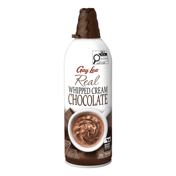 Gay Lea Crème Fouettée en Aérosol au Chocolat