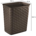 thumbnail image 4 of Corbeille Tissée 12.9L Sterilite-Marron, 4 of 6