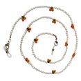 thumbnail image 1 of 1pc Delicate Anti-Lost Glasses Mask Bead Chains Anti-Skid Cheery-designed Strap, 1 of 8