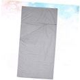 thumbnail image 4 of Sleeping bag liner and compact sleeping bag for adults, grey travel sheet for camping, hiking and hotel stays, 4 of 4
