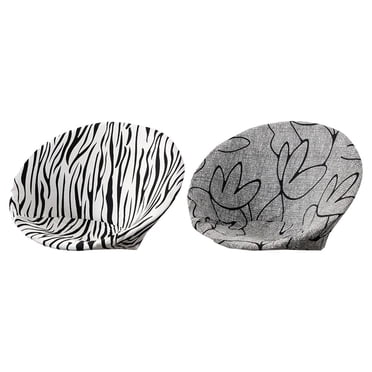 Rongfmy 2 × Moon Chair Saucer Chair Covers Removable High Stretch Polyester for Adult StyleD