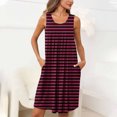 thumbnail image 1 of Pyjama pour Femmes Zeophrasy Femmes Imprimé avec Poches Chemises de Nuit Sans Manches Vêtements de Nuit devant Plissé Nuisette Col Rond Robe de Nuit Clearacne Moins de 5, 1 of 7