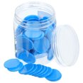 thumbnail image 1 of MOVTOTOP 100pcs Blue ABS Bingo Counting Chips for Games and Learning Activities Perfect for Parties and Classrooms, 1 of 7