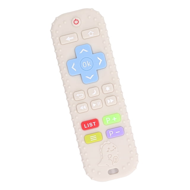 Cartoon Remote Baby Toy, Silicone TV Remote Control Shape Infant Chew Toy For Boys Girls