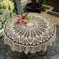 thumbnail image 1 of Handmade Crochet Crochet Hollow Gabson Series Small  Tablecloth Wedding Tablecloth, 1 of 5