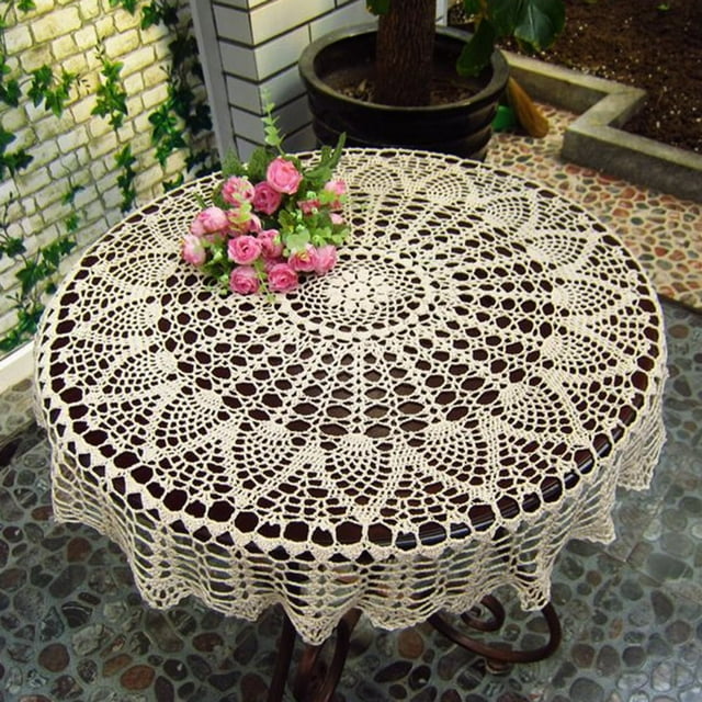 Handmade Crochet Crochet Hollow Gabson Series Small Tablecloth Wedding Tablecloth