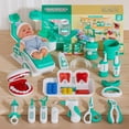 thumbnail image 1 of 28 Pcs Kids Dentist Play Set Pretend Doctor Medical Kit Toy, 1 of 9