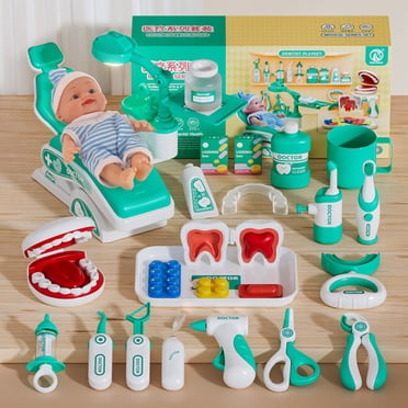 Ensemble de Jeu Dentist pour Enfants 28 Pcs, Jeu de Rôle de Docteur, Trousse Médicale Jouet