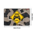 thumbnail image 4 of Tapis de Manette de Jeu Gamer Zone, Tapis de Porte Antidérapant Lavable en Machine, 36 Pouces x 24 Pouces, 4 of 6
