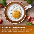 thumbnail image 2 of Gotham Steel 5.5 inch Nonstick Ceramic Mini Egg and Omelet Pan Dishwasher Safe Frying Pan, 2 of 5