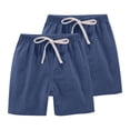 thumbnail image 1 of RXIRUCGD 2025 Summer Clothes for Kids 2PC Children's Summer Solid Casual Sports Shorts With Drawstring For Kids, 1 of 6