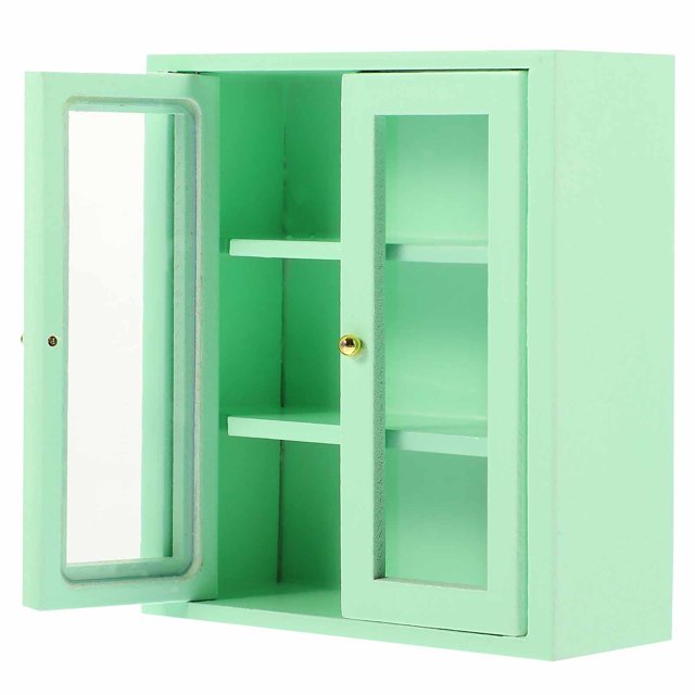 Wooden Miniature Cabinet Model Tiny House Ornament Mini House Decoration