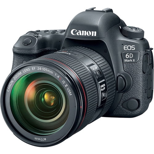 Canon EOS 6D Mark II DSLR Camera with EF 24-105mm Lens, 26.2MP