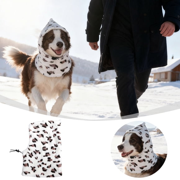 Pet Hat For Quiet Ears Polar Head Wrap Winter Hat with Warm Ear Coverage for Cats Small to Large Indoor Outdoor Wear