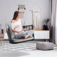 thumbnail image 4 of Costway Patio Hanging Rattan Basket Chair Swing Hammock Chair with Seat Cushion Grey, 4 of 10