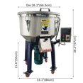 thumbnail image 4 of Industrial Blender Mixer Vertical Color Mixer Dry Wet Powder Plastic Granules Mixer 110LB, 4 of 15