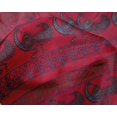 thumbnail image 4 of oneOone Silk Tabby Fabric Floral & Peacock Block Printed Craft Fabric BTY 42 Inch Wide, 4 of 4
