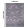 thumbnail image 2 of 3D Letter Nail Stickers Nail Stickers Self Letter Stickers, 2 of 6