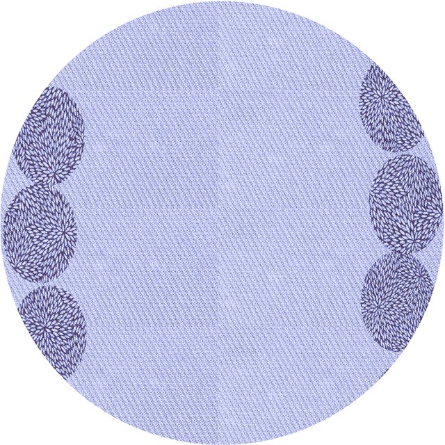 Ahgly Company Machine Washable Indoor Square Transitional Heavenly Blue Area Rugs, 3' Square