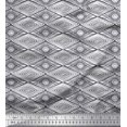 thumbnail image 1 of Soimoi Polyester Crepe Fabric Geometric Block Printed Fabric 1 Yard 52 Inch Wide, 1 of 3