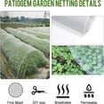 thumbnail image 4 of Garden Net Cover Bird & Barrier For Greenhouse Adjustable Drawstring Closure 8ft ×33 Ft Keep Squirrels Out of Garden Garden Wire Fencing Large Netting Wire Cloches for The Garden Meat Netting for, 4 of 9