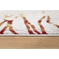 thumbnail image 4 of Rug Branch Lunara 3' x 5' (2'8" x 4'8") Grey/Red Abstract Indoor Doormat Rug, Contemporary, Medium Pile, Stain-Resistant Entry Carpet - Front Door, Mudroom, Hallway and Kitchen, 4 of 7