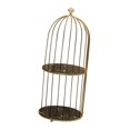 thumbnail image 3 of facefd Perfume Rack Makeup Jewelry Display Shelf Creams Tray dressing table Black gold 2 Tier, 3 of 9