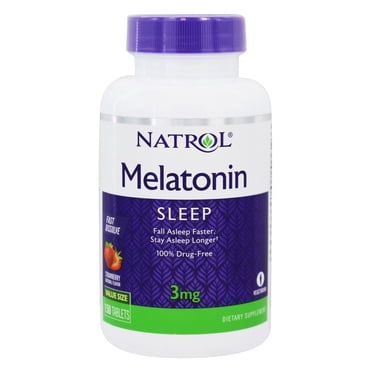 Natrol - Melatonin Sleep Fast Dissolve Strawberry 3 mg. - 150 Tablets