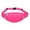 Hot pink, variant on Fanny Pack for Women and Men Crossbody Belt Bag with Headphone Hole 12.2 in x 1.96 in x 4.72 in Nylon Travel Waist Pack