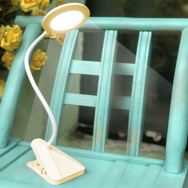 Yhmxh Desk Lamp Bedside Lamp Table Lamp Table Light Clip Desk Light LED Storage Portable Desk Light Bedroom Bedside Clip Night Light USB Charging Gift desk lamp