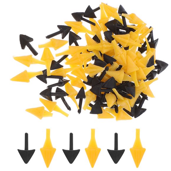 CIMAXIC 200 Pcs Faux Embouchure d'Oiseau Inserts en Plastique pour Projets de Bricolage, 0.59"X0.28"X0.04 Pouces