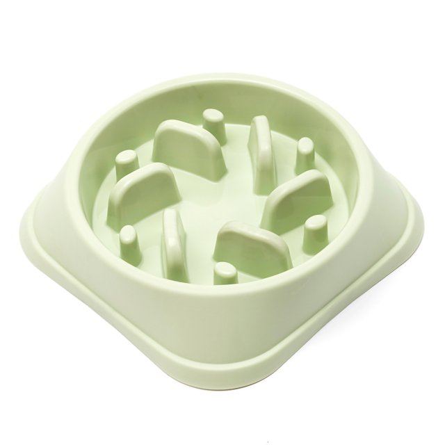 Feeding Dog Slow Food Bowl Dog Food Slow Feeder To Help Digestion With Stable Base For Dogs And CatsGreen