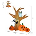 thumbnail image 3 of HOMCOM Décoration Gonflable d'Halloween de 7,5 Pieds - Hantée, 3 of 10