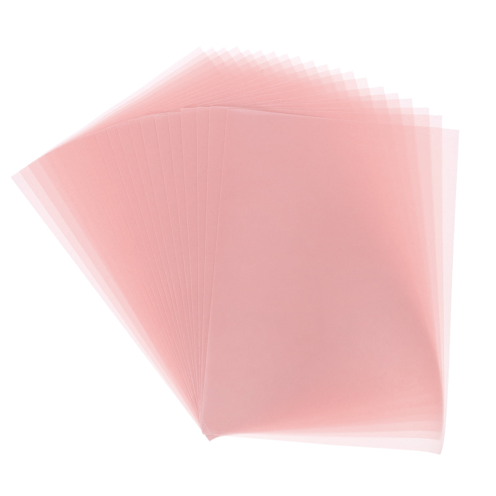 50 Sheet Light Pink Transparency 11.7" x 8.2" Printable Vellum Paper for Printing Wedding Invitations