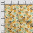 thumbnail image 1 of oneOone Silk Tabby Pale Yellow Fabric Geometric Craft Projects Decor Fabric Printed By The Yard 42 Inch Wide, 1 of 4