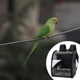 thumbnail image 2 of TISHITA Bird Backpack Pet Backpack Non-Slip Floor Cushion Travel Parrot Cage Light Clear Black, 2 of 7
