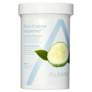 Almay Tampons Démaquillants pour les Yeux Biodégradables Longue Tenue & Hydrofuges, Lingettes Maquillage Hydrofuge